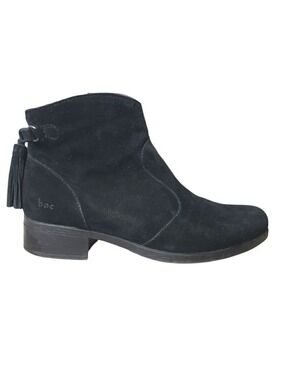 B.O.C Leather Upper Black Ankle Boots
